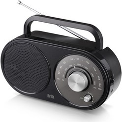 브리츠 아날로그 레트로 휴대용 FM AM 라디오 플레이어, BZ-R370, 혼합 색상