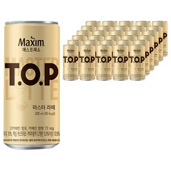 TOP 맥심 T.O.P 마스터 라떼, 200ml, 72개