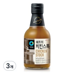 청정원 쉐프의 치킨스톡, 340g, 3개