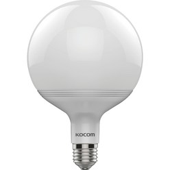 코콤 LED 볼램프 12W 95x145mm, 전구색, 1개