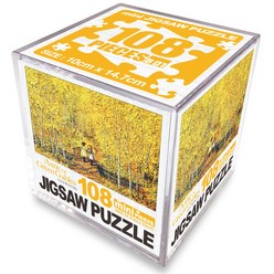 학산문화사 빨강머리앤 오솔길에서의 약속 미니 큐브 직소 퍼즐, 108피스, 혼합색상, 108피스