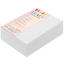 종이문화 두꺼운양면카드지 레인보우카드 No.30 스노우화이트, A5, 360매