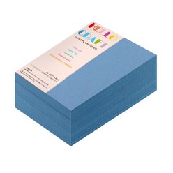 종이문화 두꺼운양면카드지 레인보우카드 No.17 딥블루, A6, 720매