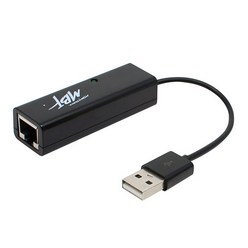 엠비에프 USB2.0 유선 랜카드 노트북용 블랙, MBF-LAN20BK