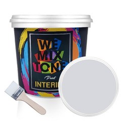 WEMIXTONE 내부용 INTERIOR 수성 페인트 1L + 붓, WMT0253P01(페인트), 랜덤발송(붓)
