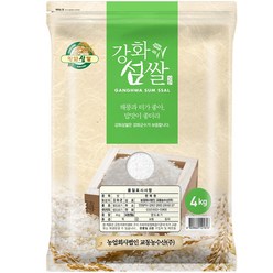 강화 교동섬쌀 상등급, 1개, 4kg
