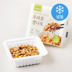 ORGA 나토키나제가 살아있는 우리콩 생나또 (냉동), 2개, 49.5g