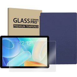 태클라스트 PD 고속충전 고성능 태블릿PC M40 AIR + 강화 패키지, 그레이(태블릿PC), 블루(케이스), 128GB, Wi-Fi