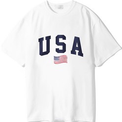 로우댓 아치 USA 리얼오버핏 코튼100 박스 반팔 티셔츠