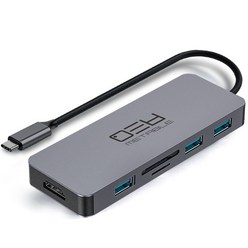 메타블 7in1 HDMI 멀티 USB허브, Metable MH43C