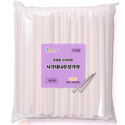 리빙웰 프리미엄 사각 대나무 젓가락, 100개입, 1개