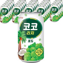 롯데칠성음료 코코 포도, 24개, 340ml