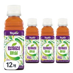 테일러팜스 딥워터 매실, 180ml, 12개