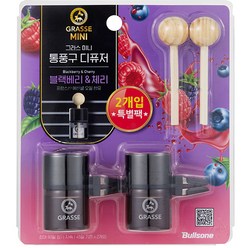 그라스 차량용 통풍구 디퓨저 10ml, 블랙베리 앤 체리, 2개