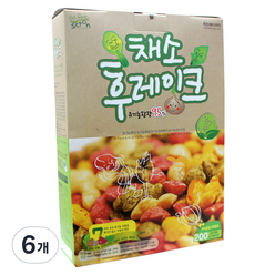 씨튼베이커리 유기농 채소 후레이크, 200g, 6개