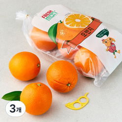 [쿠팡직수입] 프레시몬 오렌지 + 오렌지칼, 1.8kg(7~10입), 3개