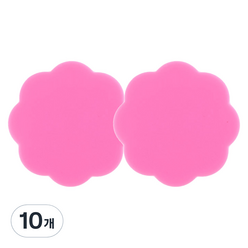 마켓A 셀프 네일 도구 실리콘 팔레트, 10개, 핑크꽃