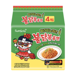 삼양 할라피뇨 치즈 불닭볶음면 130g, 4개