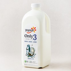 요플레 ONLY 3 플레인 요거트 대용량, 1800ml, 1개