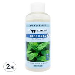 더허브샵 페퍼민트 마사지 미용소금, 200g, 2개