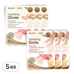 에피엘르 하이드레이팅 분리형 손팩 3p + 발팩 3p, 5세트