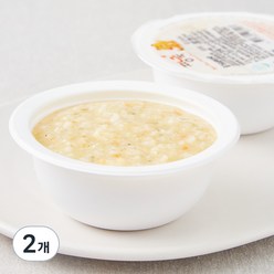 짱죽 중기 8개월 부터 이유식 죽, 혼합맛(닭가슴살 / 버섯), 200g, 2개