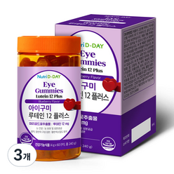 뉴트리디데이 아이구미 루테인 12 플러스 젤리, 240g, 3개