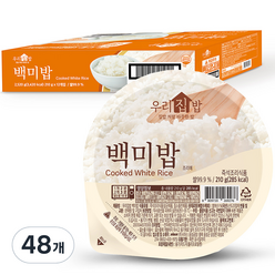 시아스 우리집밥 백미밥, 210g, 48개