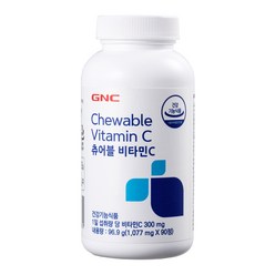 GNC 츄어블 비타민C 1077mg, 1개, 96.9g