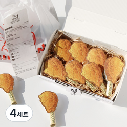 리소브 치킨 용돈 박스 세트, 혼합색상, 4세트