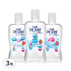 가그린 어린이용 구강세정제 딸기향 이미지 랜덤발송, 380ml, 3개