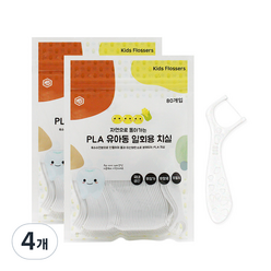 MS PLA 유아용 치실 1.3cm, 80개입, 4개