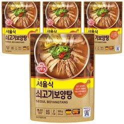 오뚜기 서울식 쇠고기 보양탕, 500g, 4개