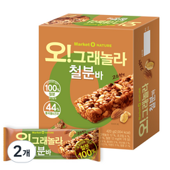 오 그래놀라 철분바 12p, 420g, 2개