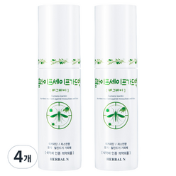 허벌앤 홈라이프 세이프가드액 모기기피제, 4개, 50ml