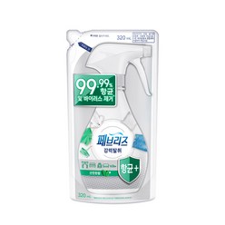 페브리즈 항균 플러스 섬유탈취제 산뜻한향 리필, 320ml, 1개