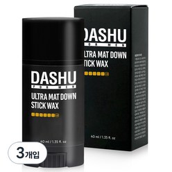 다슈 포 맨 프리미엄 울트라 매트 다운 스틱왁스, 40ml, 3개