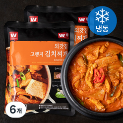 외갓집 고랭지 김치찌개 (냉동), 6개, 500g