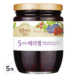 복음자리 5가지 베리잼, 350g, 5개