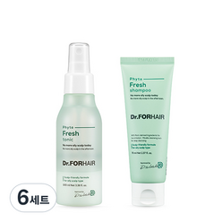 닥터포헤어 피토프레시 두피 토닉 100ml + 샴푸 70ml 세트, 6세트