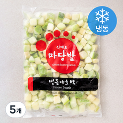 마당발 애호박 다이스 (냉동), 1kg, 5개