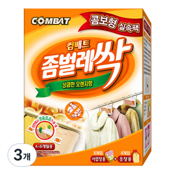 컴배트 프리미엄 좀벌레싹 서랍용 8p + 옷장용 4p 천연오렌지향, 3개