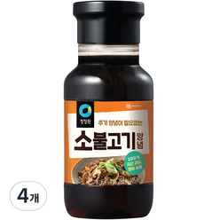 대상 청정원 소불고기 양념 소스, 280g, 4개