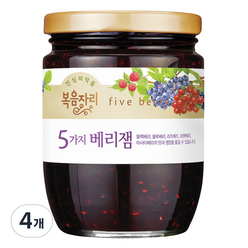 복음자리 5가지 베리잼, 350g, 4개