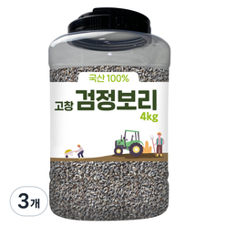 대구농산 고창 검정보리쌀, 4kg, 3개