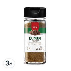 브레드가든 커리 탄두리 치킨 큐민 분말, 53g, 3개