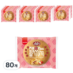 삼립 잼있는 딸기잼 쿠키, 75g, 80개