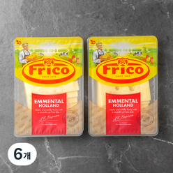 프리코 에멘탈 슬라이스 치즈, 150g, 6개