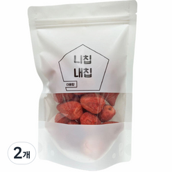 동결건조 달콤하고 바삭한 말린 딸기, 60g, 2개