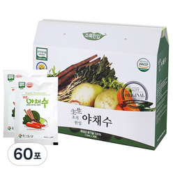 유기농샵 생생 유기농 야채수 주스, 60포, 110ml